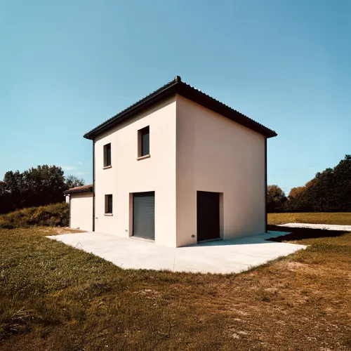 Construction de maison individuelle en Haute-Savoie, modèle moderne à prix bas